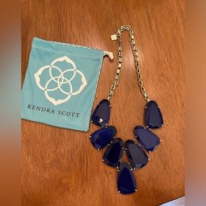 Vintage Kendra Scott Cobalt Harlow Statement Necklace